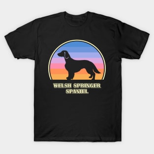 Welsh Springer Spaniel Vintage Sunset Dog T-Shirt